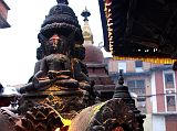 Kathmandu Swayambhunath 35 Statues Of Buddha And Vishnu Beside Hariti Temple